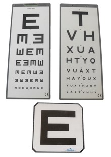 Large Laminated Test Charts
